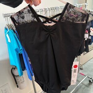 Chic Black Lace Kids Dance Costume